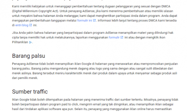 Blog Tentang Situs Download Aplikasi / Software Android Ternyata melanggar Kebijakan Google Adsense