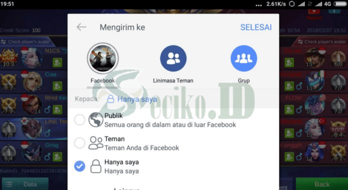 Mobile Legends tidak bisa share ke facebook