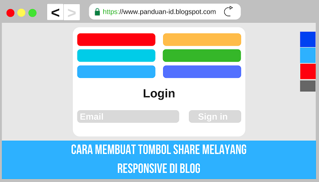 Cara Membuat Tombol Share Melayang Responsive di Blog
