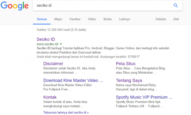 Cara Cepat Mendapatkan Sitelinks di Hasil Pencarian Google dengan Mengganti Kode Navigasi