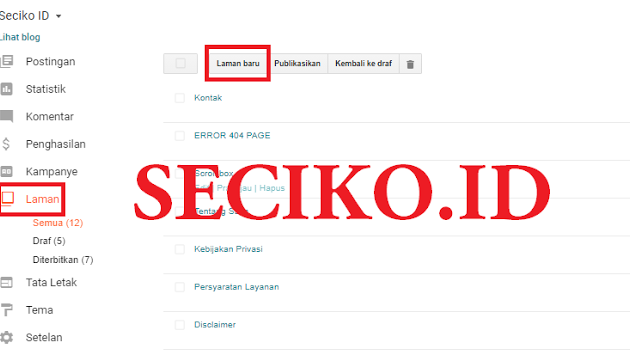 Cara Membuat Laman Peta Situs / Sitemap HTML yang SEO ke dalam Blog