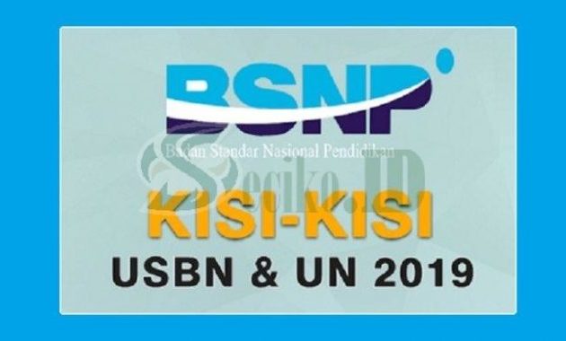 Kumpulan Prediksi Soal dan Kunci Jawaban USBN SMA 2019 Lengkap Semua Pelajaran