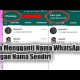 Video Cara Mengganti Nama WhatsApp Menjadi Nama Sendiri 2021