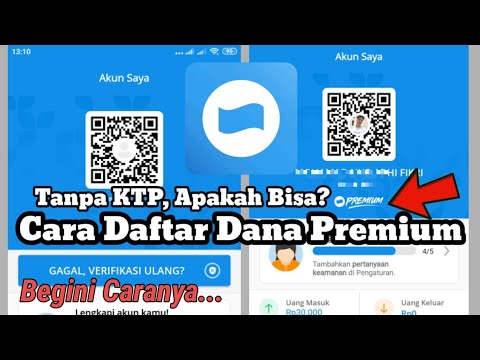 Video Full Tutorial ! Cara Membuat Akun DANA Tanpa KTP | Bisakah Upgrade DANA PREMIUM Tanpa Upload KTP? 2021