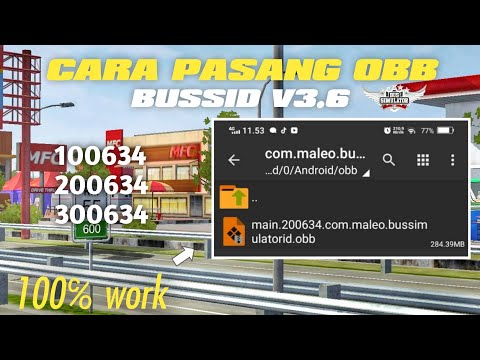 Video Cara pasang obb bussid v3.6.1 terbaru 100℅ berhasil | obb bussid 3.6 2021