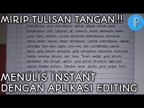 Video Cara Menulis Instant Dengan Aplikasi Editing 2021