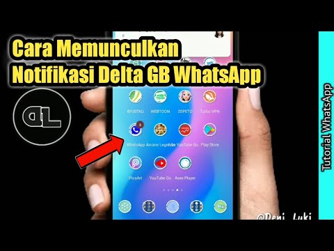 Video Cara Mudah Memunculkan Notifikasi Delta GB WhatsApp 2021