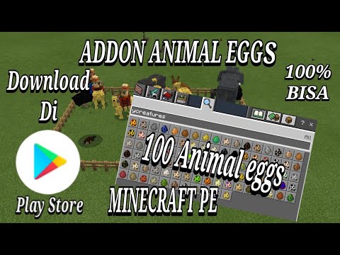 Video CARA DOWNLOAD ADDON ANIMALS DI MINECRAFT LEWAT PLAY STORE, 1 ADDON 100 ANIMALS‼️ 2021