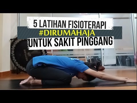 Video CARA MENGATASI SAKIT PINGGANG | Latihan Fisioterapi Low Back Pain | Mengobati Nyeri Pinggang 2021