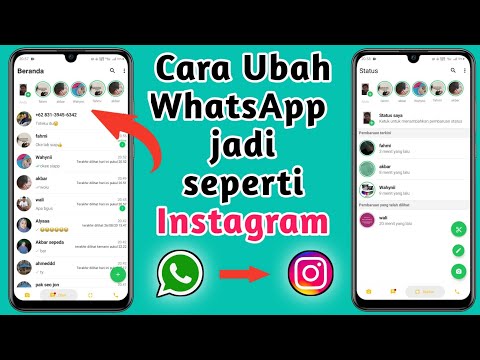 Cara mengubah tampilan whatsapp jadi seperti instagram 2021