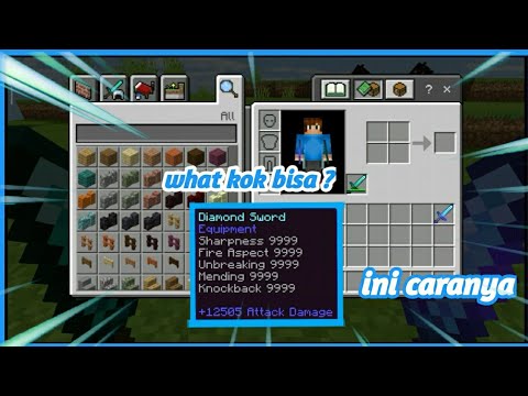 Cara membuat pedang terkuat di minecraft pe no mod/addon 2021