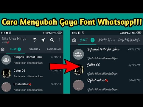 Cara Mengubah Gaya Font Di Aplikasi Whatsapp 2021