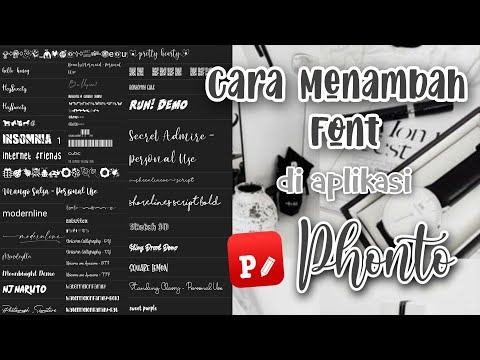 CARA MENAMBAH FONT DI APLIKASI PHONTO || AESTHETIC || MUDAH || #font #aesthetic #phonto 2021