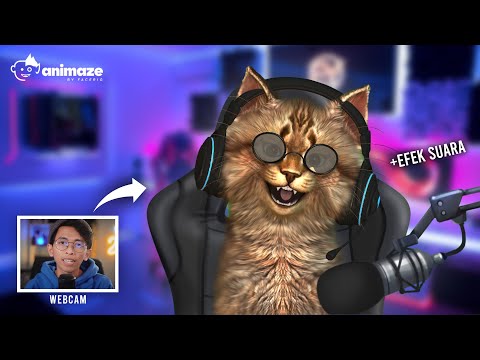 Cara Membuat Facecam Hewan + Efek Suaranya | Animaze by FaceRig Tutorial Terbaru
