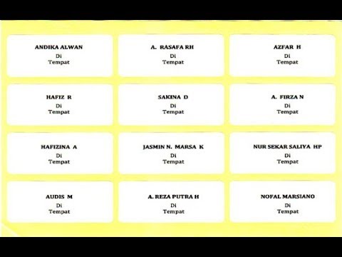 Cara Mudah Membuat Label Kartu Undangan 103 Terbaru