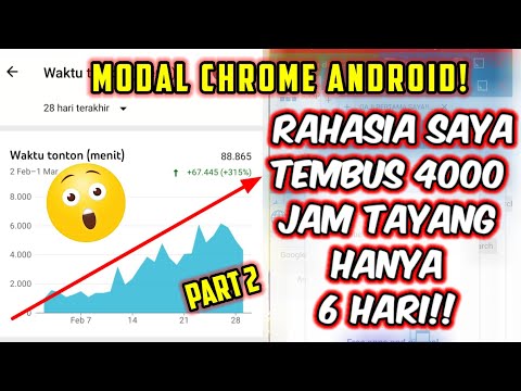 Trik Kejar 4000 Jam Tayang YouTube (sehari bisa seribu) Versi Android 2021 – TERBUKTI..!! Terbaru