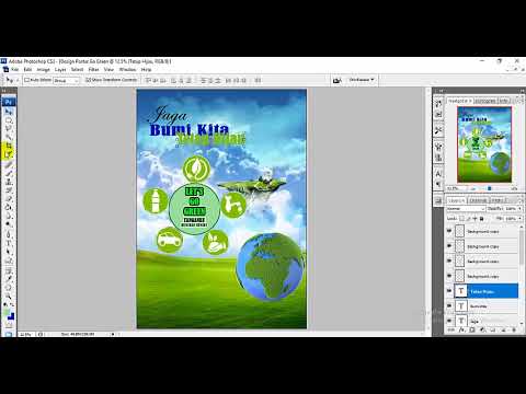 TUTORIAL MEMBUAT DESIGN POSTER TENTANG GO GREEN MENGGUNAKAN PHOTOSHOP Terbaru