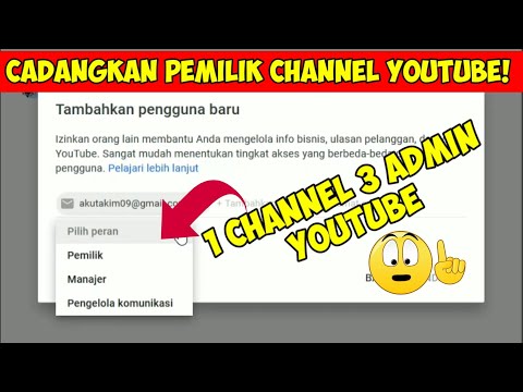 Cara pindah akun youtube ke email baru Terbaru