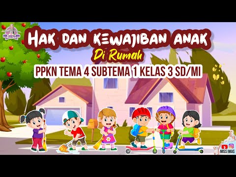Pembahasan HAK DAN KEWAJIBAN ANAK DI RUMAH | PPKN TEMA 4 SUBTEMA 1 KELAS 3 SD (Kewajiban dan Hakku di Rumah)