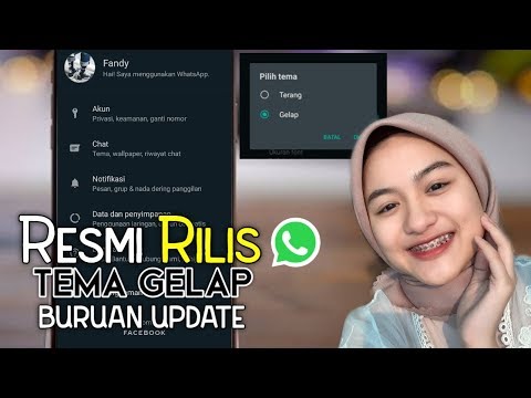 Ubah Dark Mode/Tema Gelap WhatsApp Resmi From Facebook