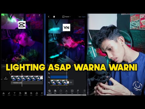 Cara Menggunakan Efek Asap Warna Warni Di VN & Capcut