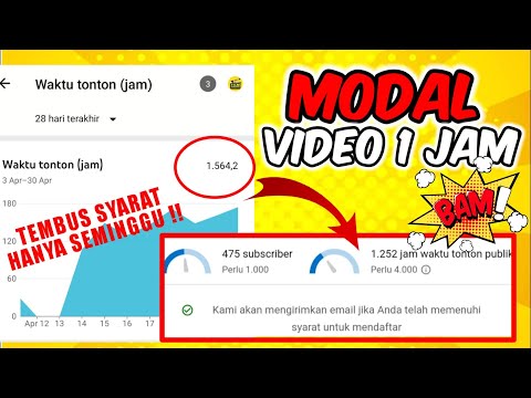 TEMBUS 4000 JAM TAYANG MUDAH (Modal video 1 jam) – Youtuber pemula 2021 Terbaru