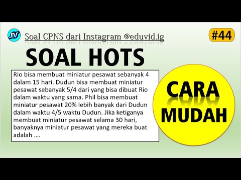 Pembahasan Soal HOTS TIU CPNS 2021 – Perbandingan [#44]
