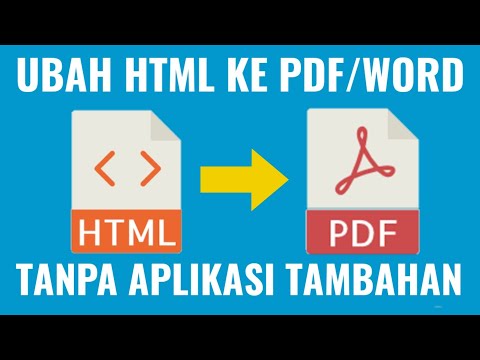 Cara Ubah HTML ke PDF/ URL ke PDF Gratis di Android Terbaru