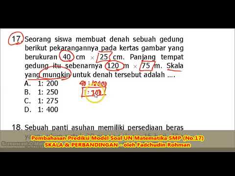 Soal SKALA & PERBANDINGAN (No.17) – Pembahasan Soal Matematika SMP/MTs