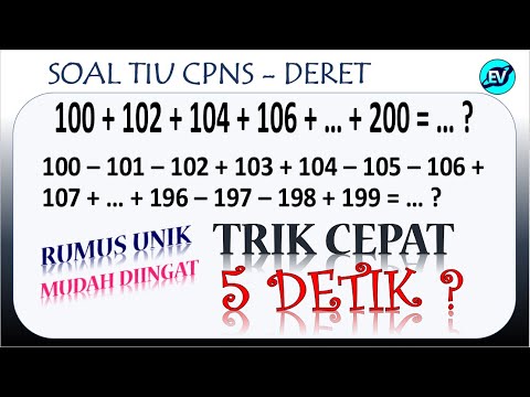 TRIK CEPAT DERET BILANGAN TIU CPNS 2021 [#76]