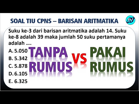 TRIK CEPAT Barisan Deret Aritmatika Jumlah n suku pertama – TIU CPNS 2021 [#71]