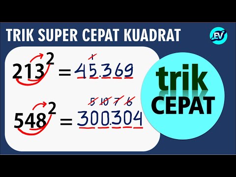 TRIK CEPAT Kuadrat Tiga Digit Angka Sembarang