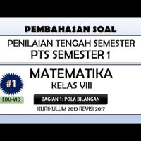 Soal PTS Matematika Kelas 8 Semester 1 Kurikulum 2013 Terbaru + Pembahasannya