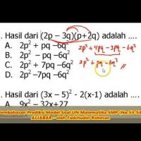 SOAL BENTUK ALJABAR (No.53-54) – Pembahasan Soal Matematika SMP/MTs