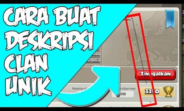 MEMBONGKAR MISTERI COC #6 – Cara Buat Garis Memanjang Ke bawah di Deskripsi Clan Unik