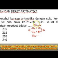 SOAL BARISAN DAN DERET (No.41) – Pembahasan Soal Matematika SMP/MTs
