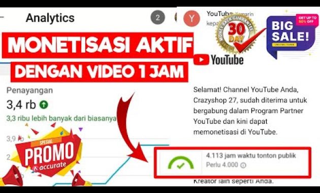 Jasa Youtube Jam Tayang REAL Channel Aktif MURAH - @tokomustakim Terbaru Jasa Youtube Jam Tayang REAL Channel Aktif MURAH – @tokomustakim Terbaru