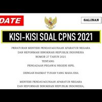 RESMI: Kisi-kisi Soal CPNS 2021 PDF – Permenpanrb No.27 Tahun 2021