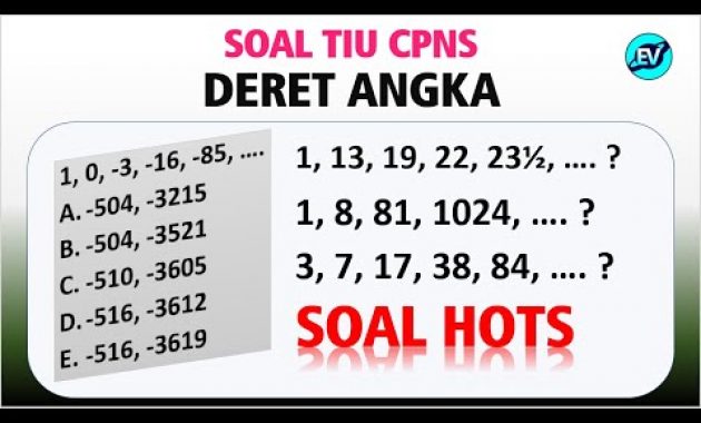 Pembahasan Soal HOTS DERET ANGKA – TIU CPNS 2021 [#61]