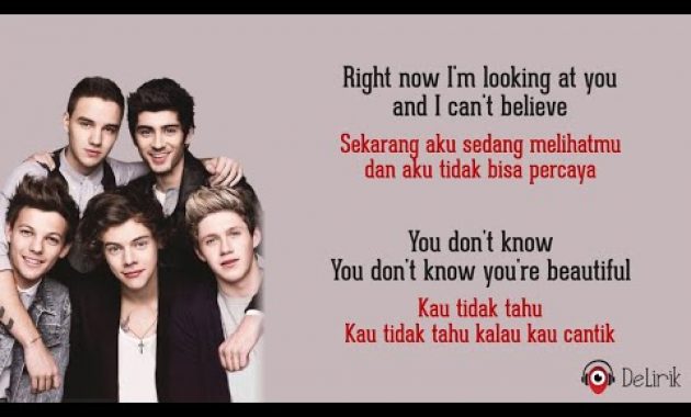 Download Lagu What Makes You Beautiful – One Direction (Lirik Lagu Terjemahan)