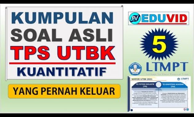 Soal ASLI TPS Kuantitatif UTBK (Matematika Dasar) – SBMPTN 2021 [#5]