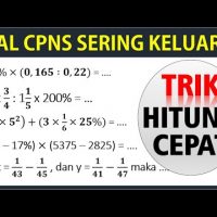 TRIK Hitung Cepat Soal CPNS Sering Keluar (Pecahan, Desimal, Persen) - TIU CPNS 2021 TRIK Hitung Cepat Soal CPNS Sering Keluar (Pecahan, Desimal, Persen) – TIU CPNS 2021
