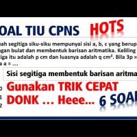 Pembahasan Soal HOTS TIU CPNS 2021 – Segitiga Siku-siku Membentuk Barisan Aritmatika [#65]
