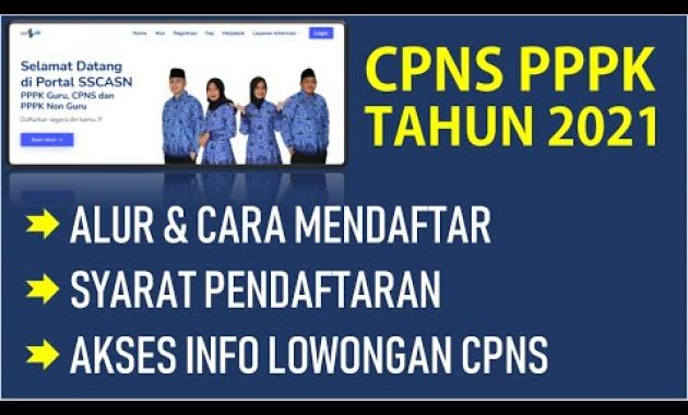 Alur dan Cara Mendaftar CPNS PPPK 2021 di Portal SSCASN