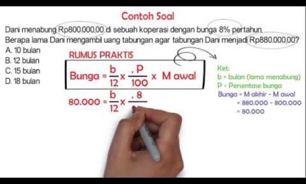 Rumus Cepat Menghitung Lama Menabung – Aritmatika Sosial