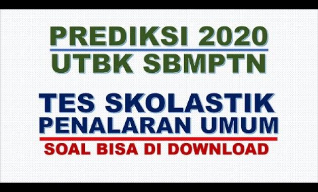 PREDIKSI TPS UTBK 2020 – PENALARAN UMUM