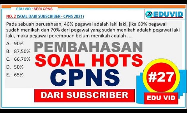 Pembahasan Soal HOTS CPNS 2021 dari Subcriber [#27]