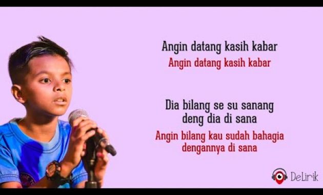 Download Lagu Angin datang kasih kabar (Bale Pulang 2) – Gihon Marel Cover (Lirik Lagu Terjemahan)