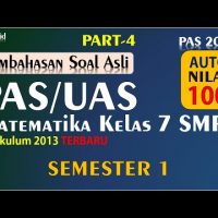 Soal PAS/UAS Matematika Kelas 7 SMP Semester 1 2021 [PART-4]