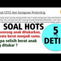 Pembahasan Soal HOTS TIU CPNS 2021 – Statistika [#42]